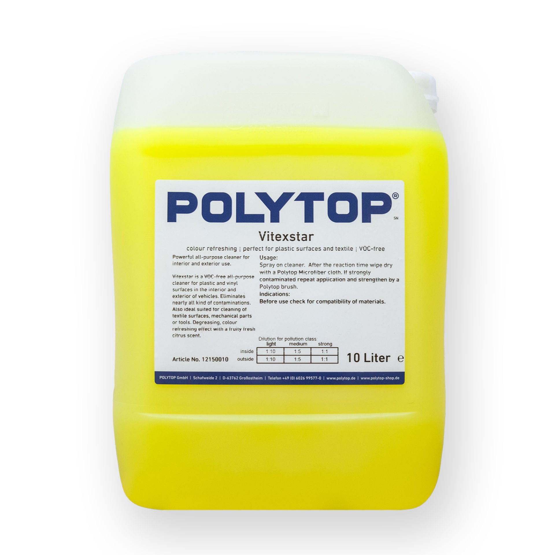 Polytop Vitexstar Genel Amaçlı Temizleyici 10lt.