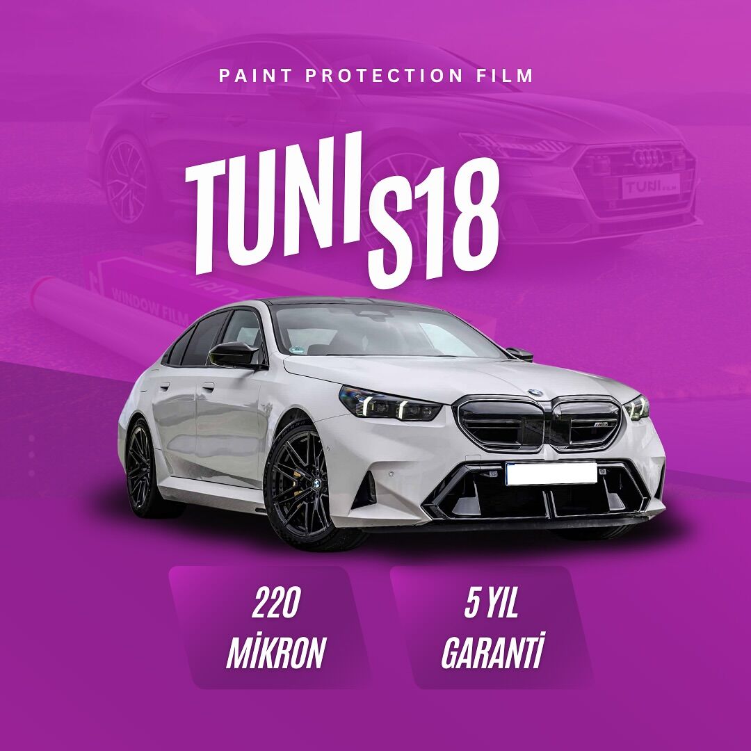 Tuni S18 TPU Ppf Kaplama 220 Mikron