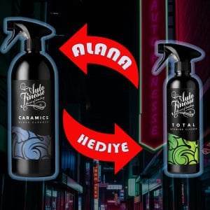 Auto Finesse Caramics Glass Cleaner  - Seramik İçeren Nano Cam Temizleme 1lt. + Total Tüm İç detay 500ml.