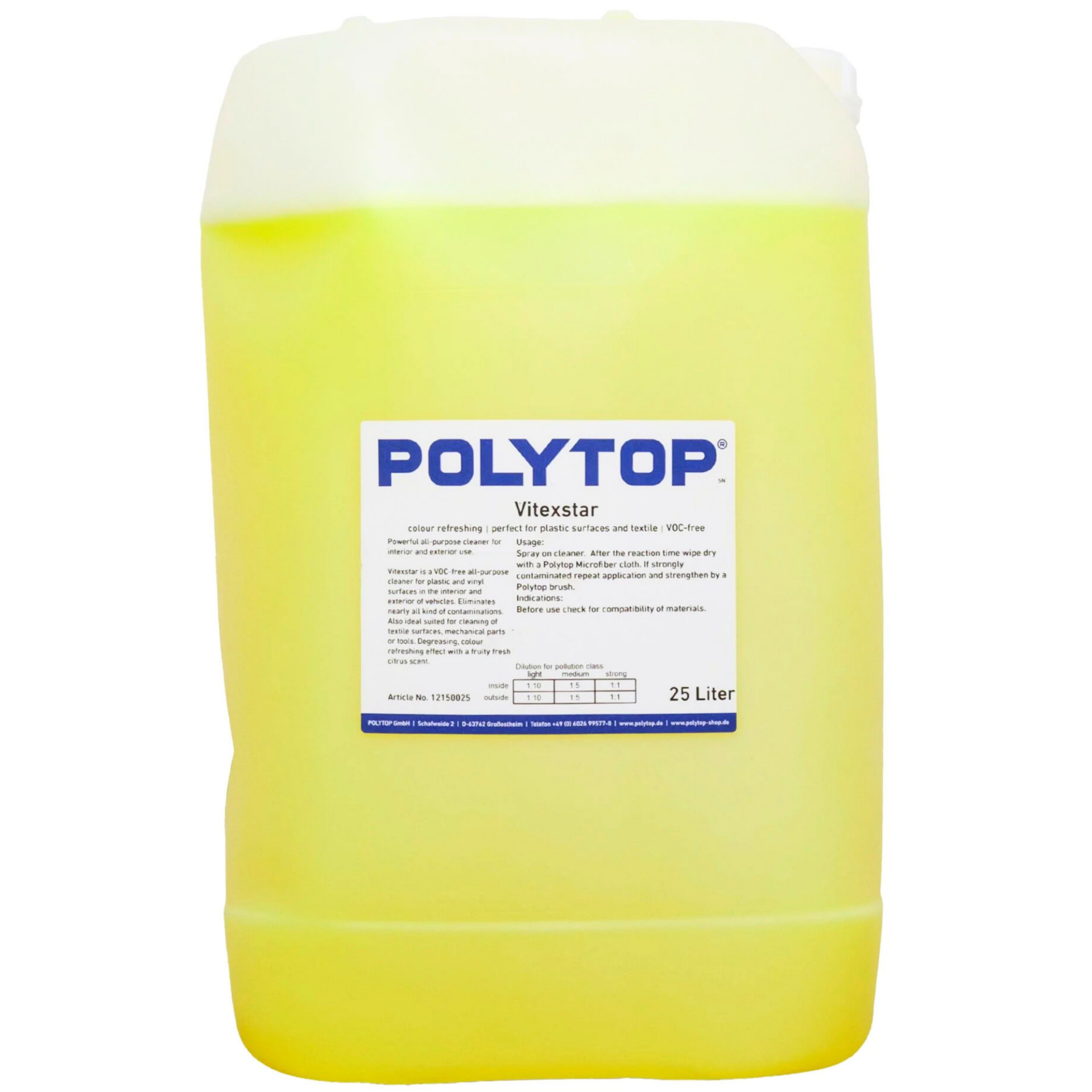 Polytop Vitexstar Genel Amaçlı Temizleyici 25lt.