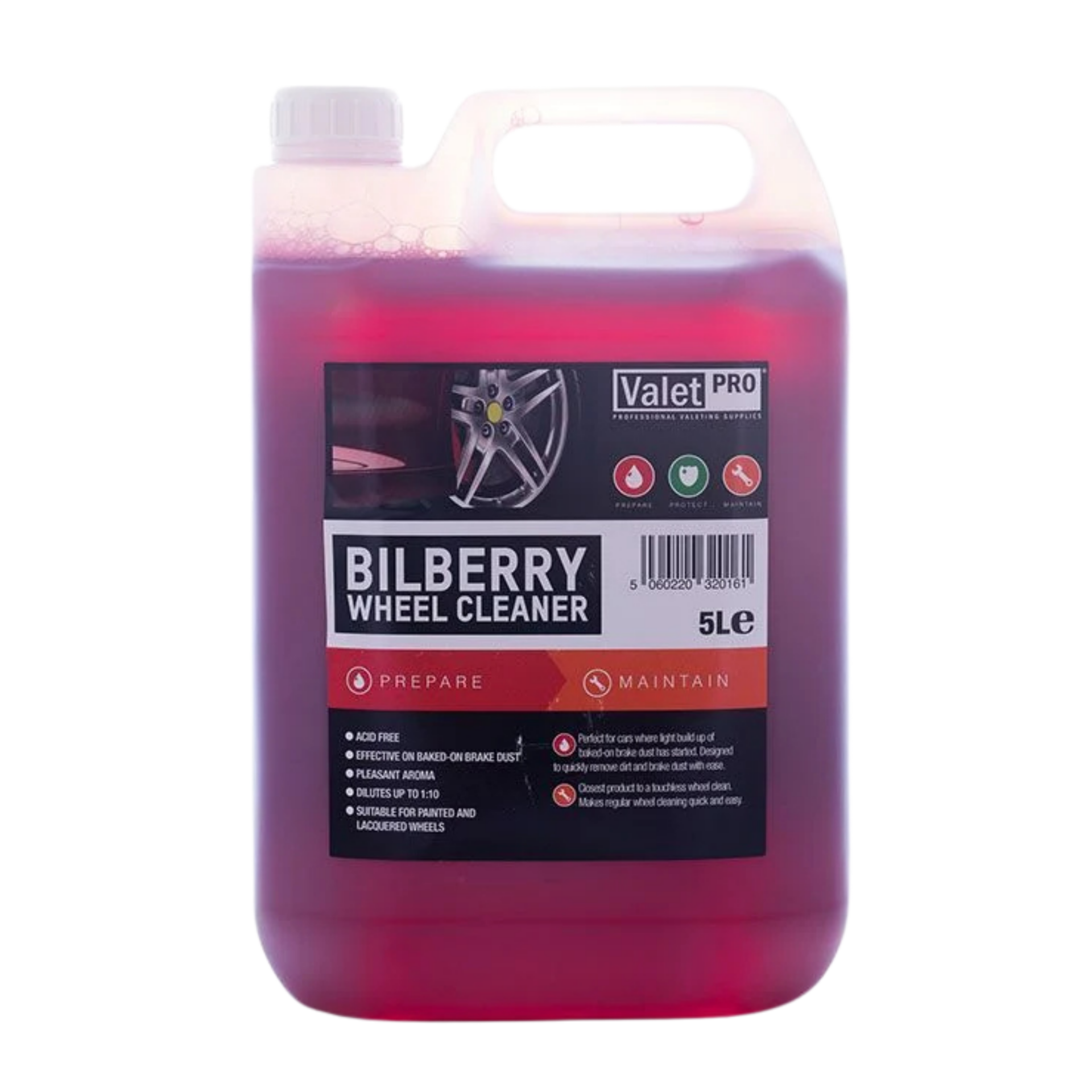 Valet Pro Bilberry Wheel Cleaner - Jant Temizleyici 5 lt.