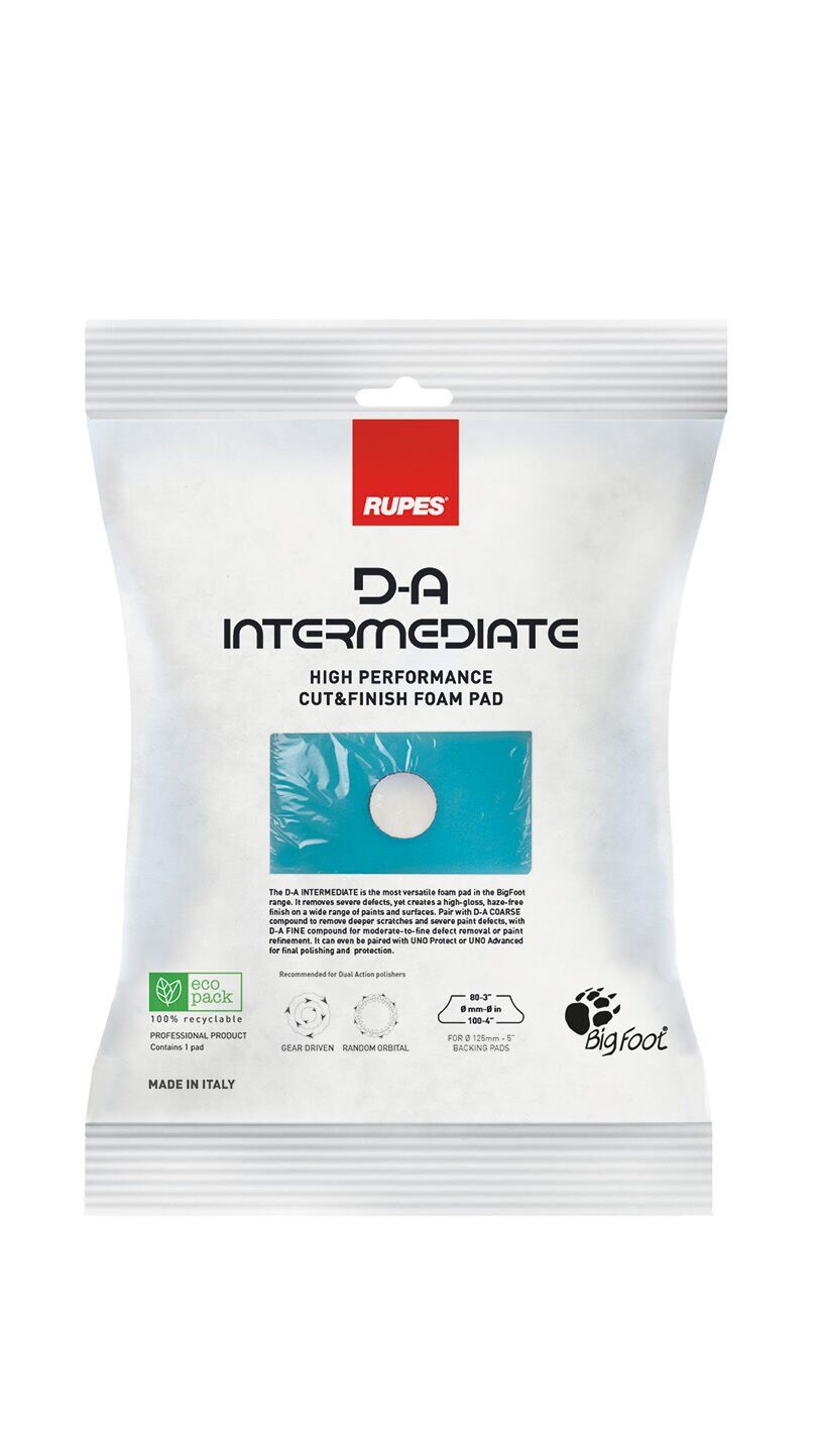 RUPES DA COARSE İNCE PASTA SÜNGERİ AZUR MAVİ 130/150 MM