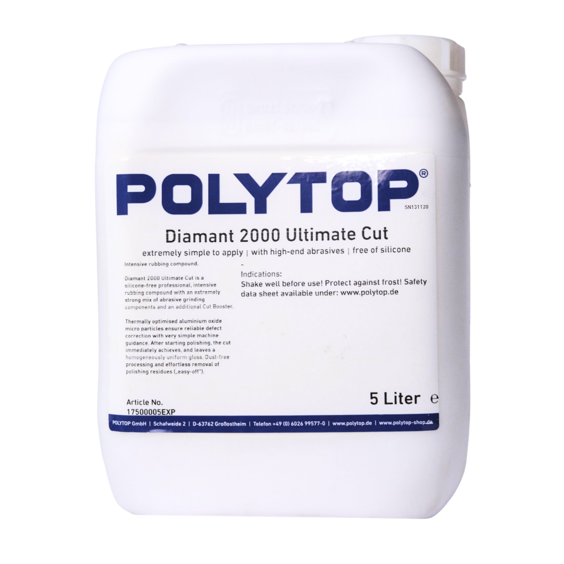 Polytop Diamant 2000 Ultimate Cut Agresif Kalın Pasta 5lt.