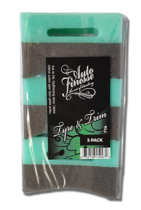 Auto Finesse Tyre & Trim Applicator - Lastik ve Plastik Yuzey Pedi 3lü Set