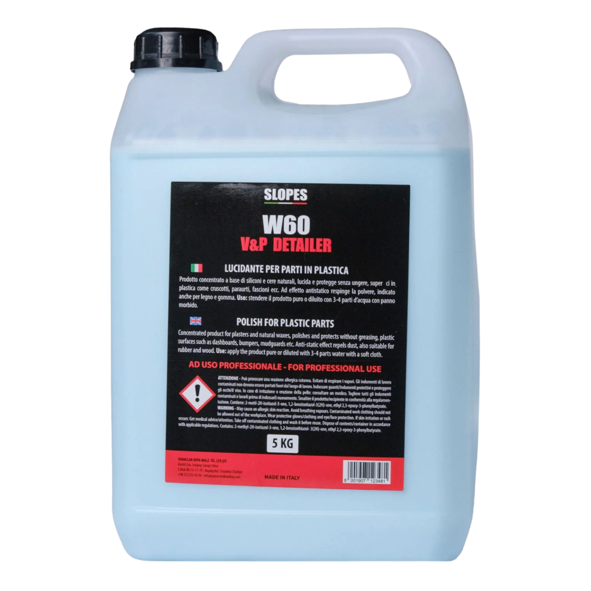 Slopes W60 V&P Detailer Plastik Parlatıcı 5lt.