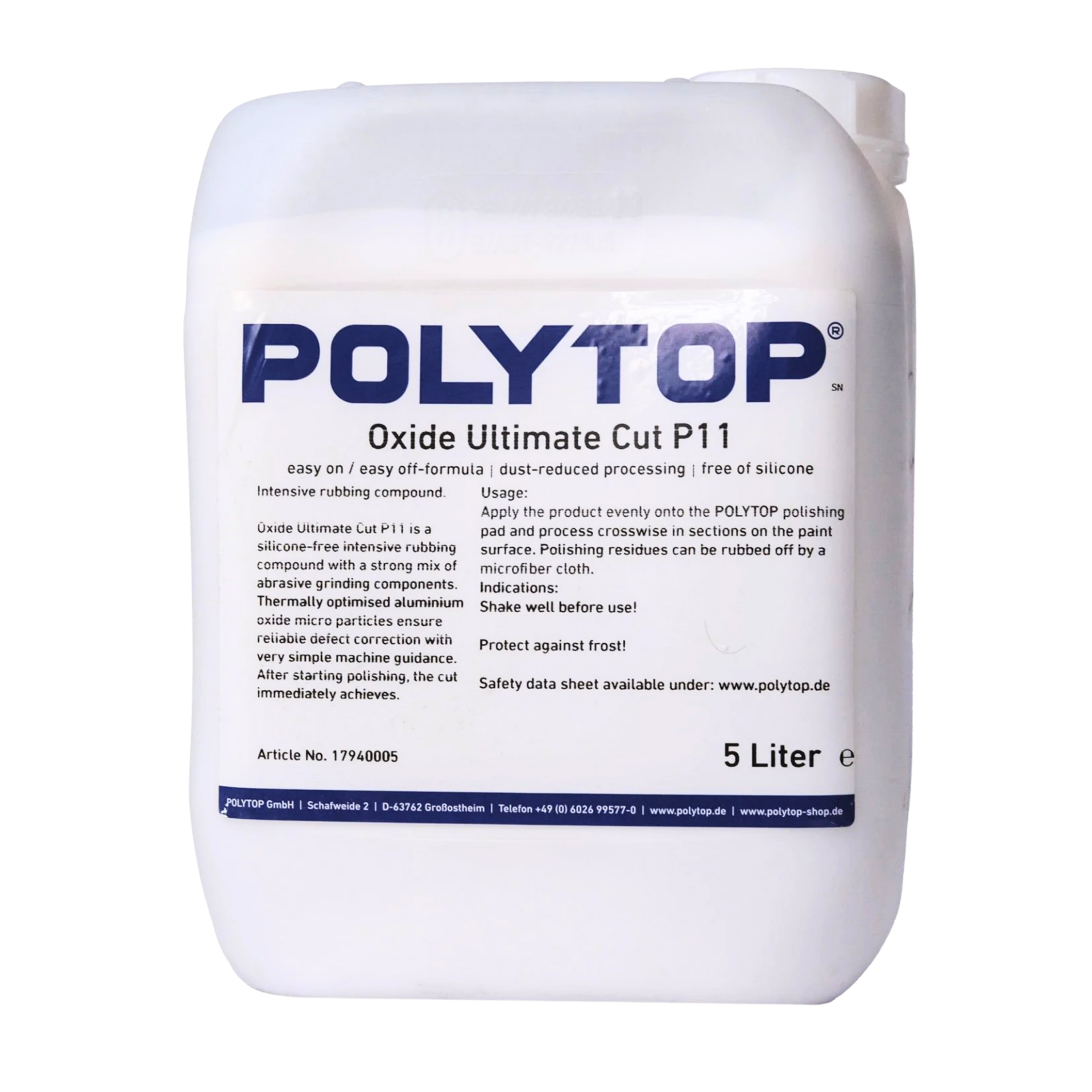 Polytop Oxide P11 Ultimate Cut Kalın Pasta 5lt.