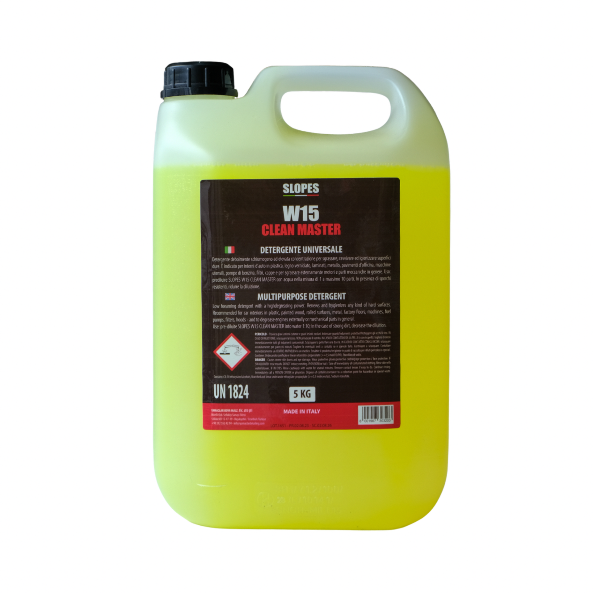 Slopes W15 Clean Master Genel Amaçlı Temizleyici 5lt.