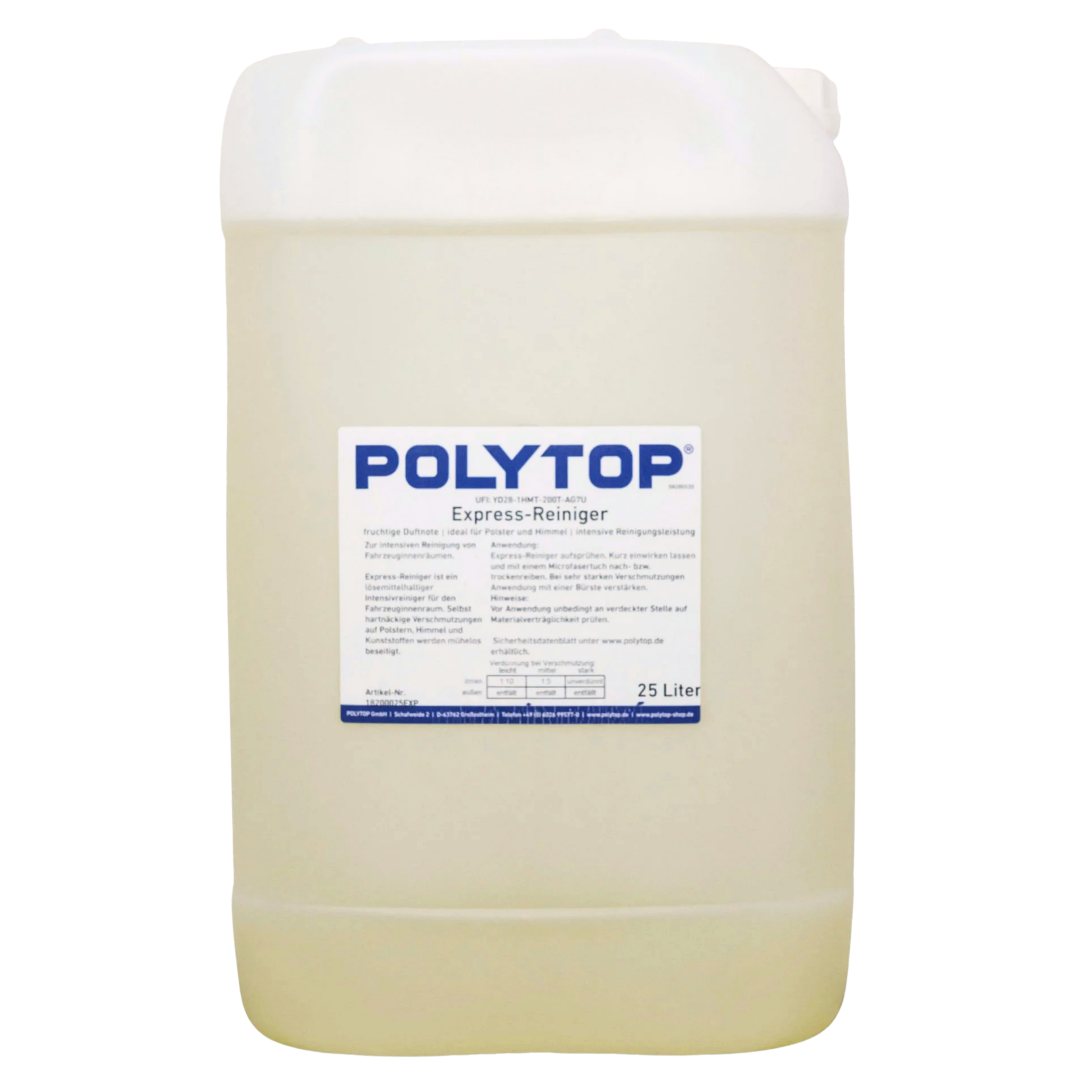 Polytop Express Cleaner Döşeme Temizleyici 25lt.