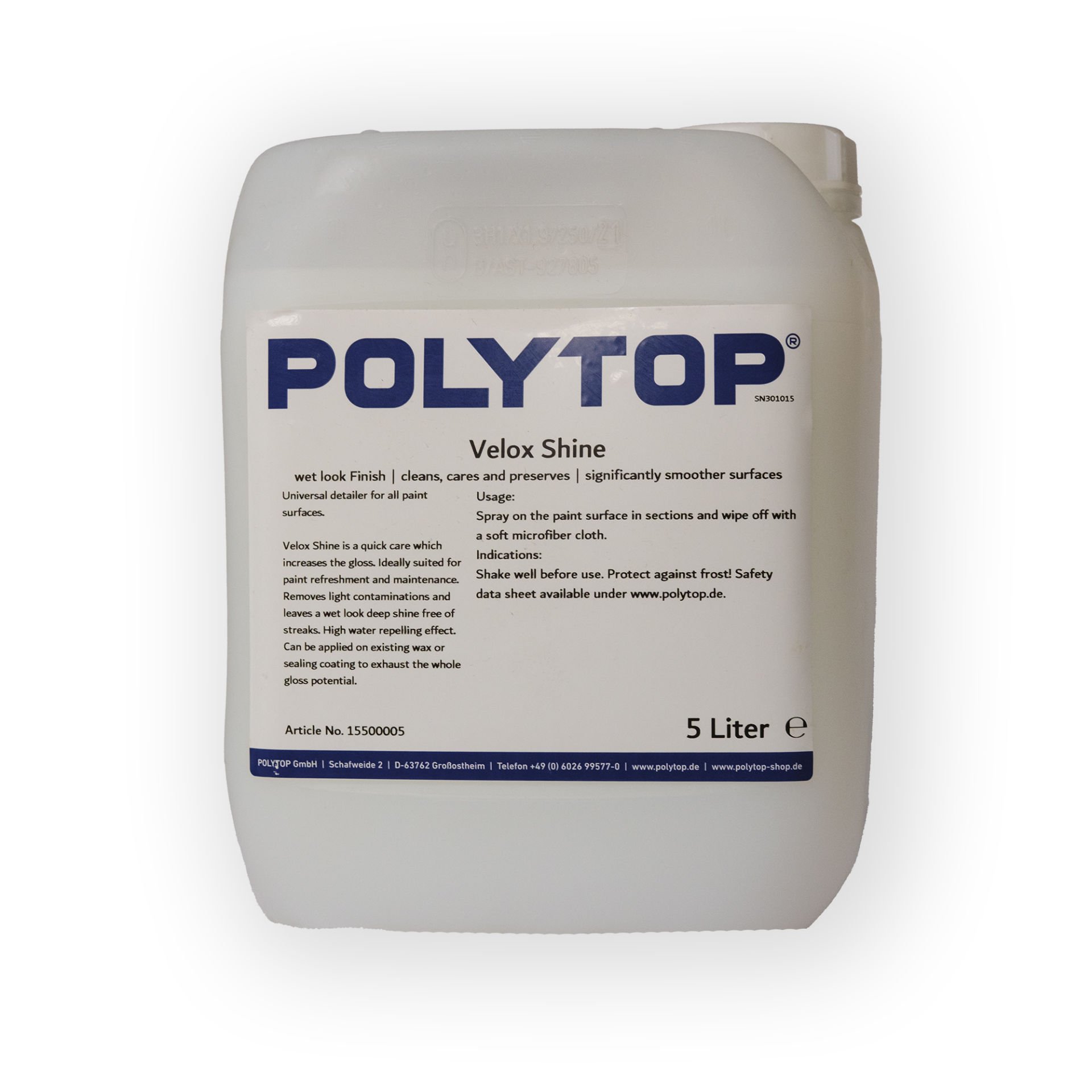 Polytop Velox Shine Hızlı Cila 5lt.
