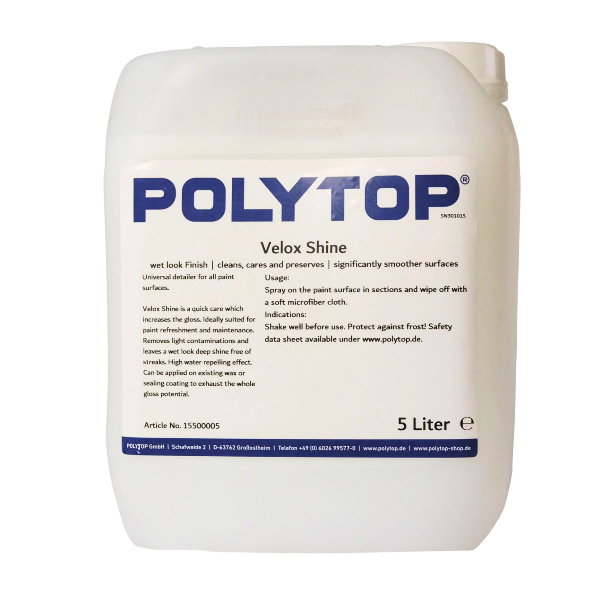 Polytop Velox Shine Hızlı Cila 5lt.