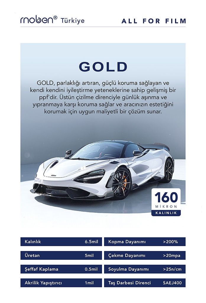 Moben Gold  Ppf Kaplama 160 Mikron